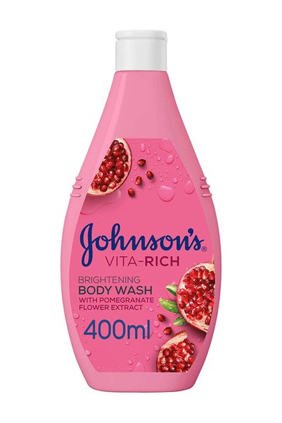Johnson's Body Wash Vitarich Brightening Pomegranate Flower 400ml