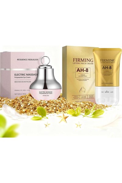 AlSheikaha مجموعة العناية بالرقبة والعينين لشد البشرة وتجديدها - كريم AH-8 لش...
