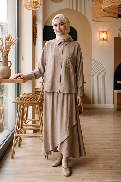 Ceremony Miranda Skirt Set with Lamé Pockets and Skirt, 9100 Stones