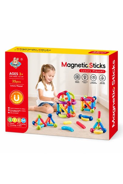 Armtoys Παιδικός Μαγνητικός Κατασκευαστής με Ράβδους 35 Τεμαχίων