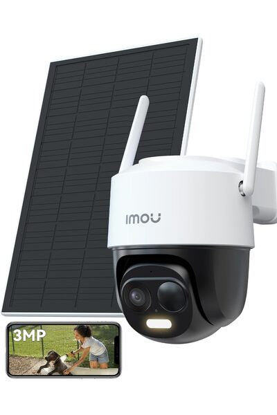 Imou Solar Security Camera - 3MP Outdoor Wireless WiFi Camera with Solar Pane...