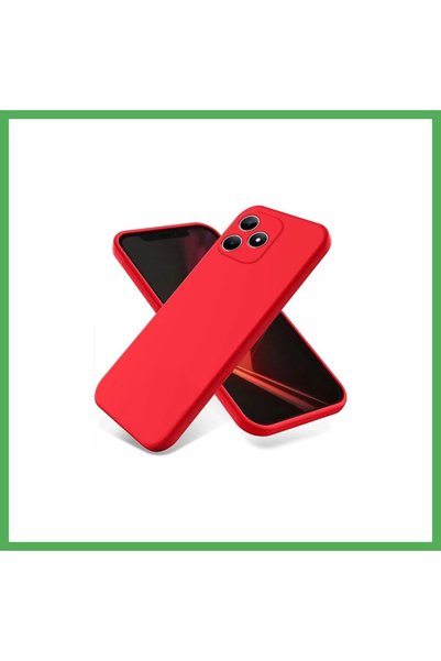 Nur store Çanta Realme Note 50 4G First Silicone Case - Red BEZOSS