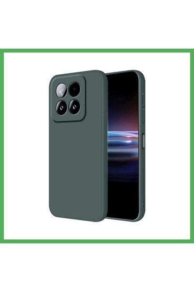 Nur store Çanta Mi 15T، غطاء سيليكون أولي - لون أخضر داكن، من BEZOSS.