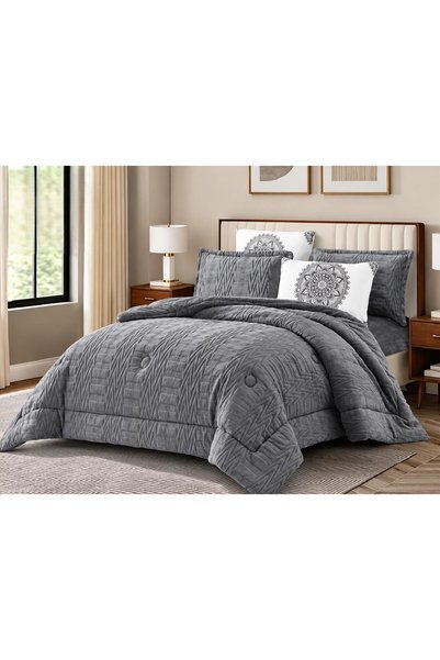 NAJMA Winter Duvet Cover Set Modern Design Elegant Patterns 6 Pieces 230X250