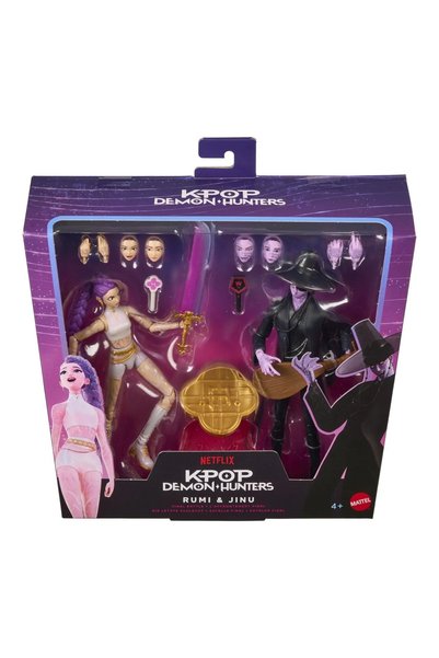 KPop Demon Hunters K Pop Vanatori De Demoni Set 2 Figurine Rumi Si Jinu Cu Ac...
