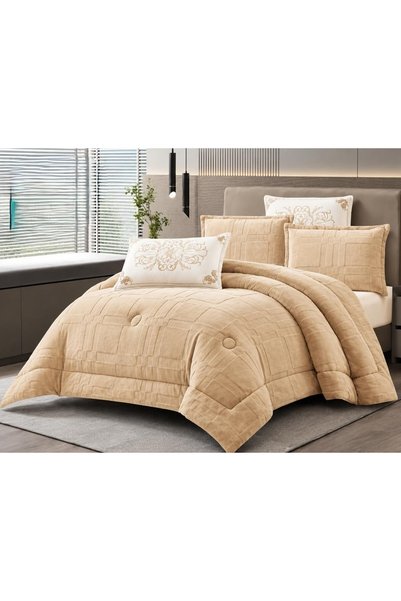 NAJMA Winter Duvet Cover Set Modern Design Elegant Patterns 6 Pieces 230X250