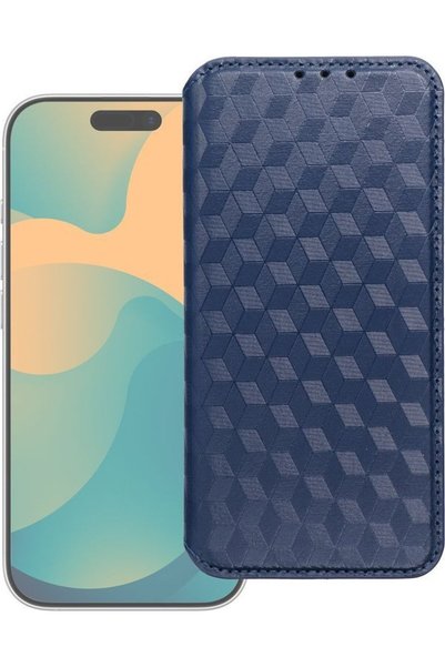OEM Θήκη Flip για Motorola G67 / G77 Cubic Book μπλε