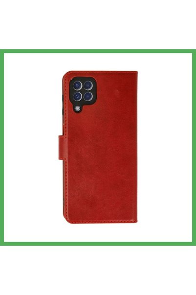 Generic Brand Samsung Galaxy A22 Case: Trend S Plus Flip Case - Red BEZOSS