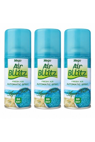 ABS Комплект пълнители за освежител за стая, AIR BLLITZ 3x205ml, AQUA FRESH