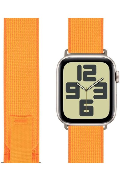 OBAL:ME Υφασμάτινο Λουράκι για Apple Watch 42-49mm M-L Πορτοκαλί - (57983130780)