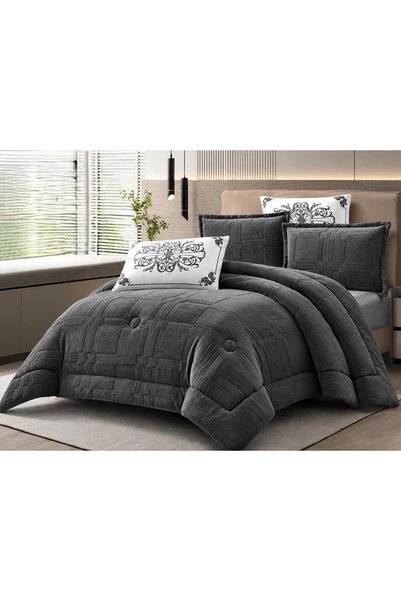 NAJMA Winter Duvet Cover Set Modern Design Elegant Patterns 6 Pieces 230X250