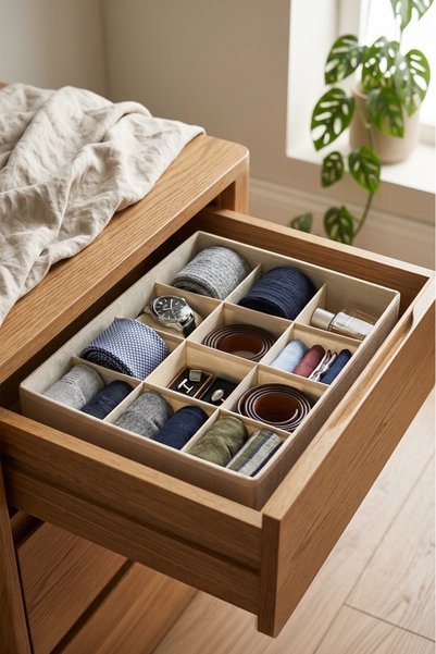 Kitchen Life Organizator za fioke od tkanine sa 12 pregrada, sklopiv