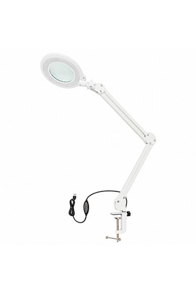 Velamp Λάμπα μεγέθυνσης LED 12W, φακός 3 διοπτριών, ρυθμιζόμενο φως 3 χρωμάτω...