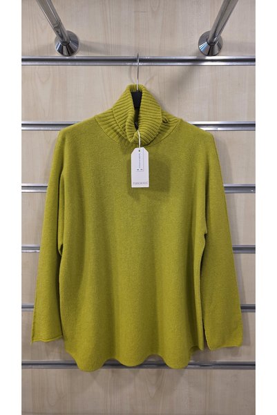 Park Moda Italian Knit Sweater with a Turtleneck Collar