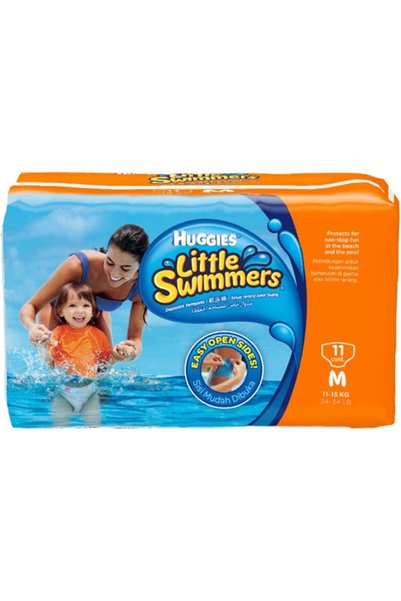Huggies LITTLE SWIMMER, Swim Pants Diaper, Size Medium, 11 Swim Pants