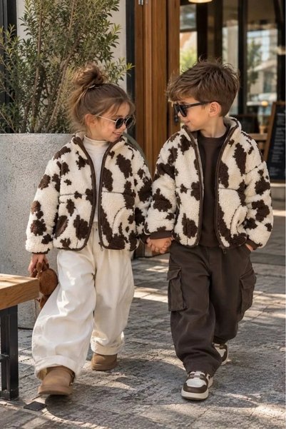 Kidmark Çocuk Modası سترة قطيفة للأطفال للجنسين
