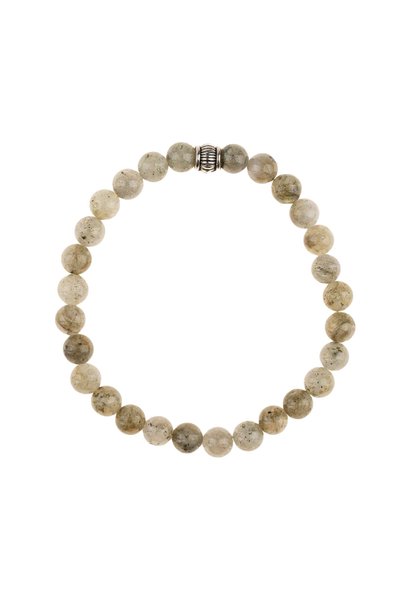 ALUULA Zawira Labradorite Natural Stone Bracelet (6mm Sphere Cut)