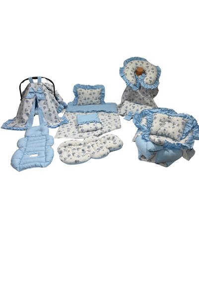 Happy Baby Dikiş Atölyesi 13’lü Babynest Puset Örtüsü Alt Açma Emzirme Yastığ...