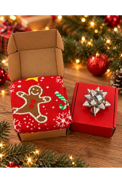 FEEMELS New Year's Gift in a Red Box - UNISEX Christmas Stocking - Gift Stock...