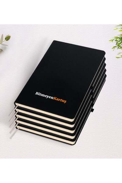 Bk Gift 10 دفاتر ملاحظات سوداء مع شعار خاص لشركتك