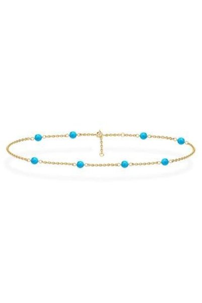 Jewelivery , Anklet, 18KT Yellow Gold A1YK4, Adjustable Length 22–24–26cm, El...