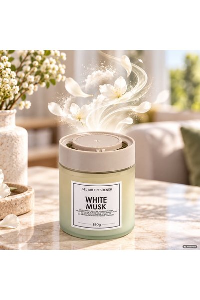 DD SHOP Odorizant gel în sticlă, parfum mosc alb, 180 g
