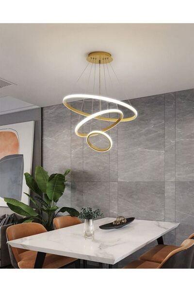 Generic Brand fashionhome Modern Pendant Lamp LED Rings Circle Ceiling Hangin...
