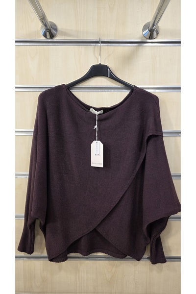 Park Moda Asymmetrical-Cut Italian Sweater