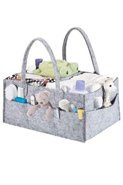 Primo Plus Portable Baby Essentials Organizer – A stylish, spacious basket fo...