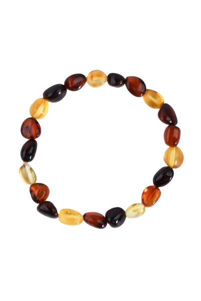 ALUULA Zawira Honey Red and Brown Harmony Amber Bracelet