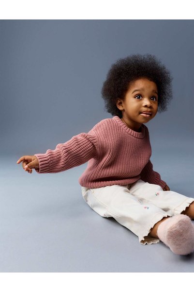 Marks & Spencer Pulover tricotat din bumbac pur (0-5 ani)