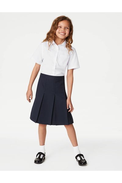 Marks & Spencer Fustă școlară cu pliuri permanente pentru fete (2-16 ani)