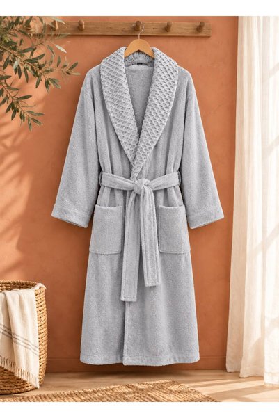 BlueMaison Valenty Waffle | Cotton Unisex Single-Layer Bathrobe | Women's Bat...