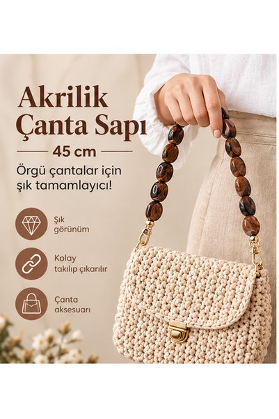 Ceylan AL AVM ACRYLIC BAG HANDLE 45 cm (Round / Flat Model)