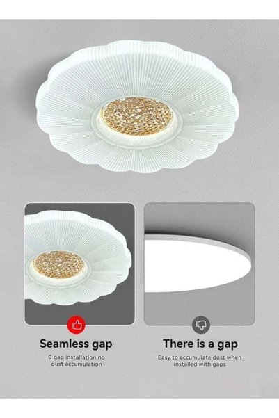 modi Modern LED Ceiling Light 80W, 3 Color Changing Flush Mount Fixture, 6000...