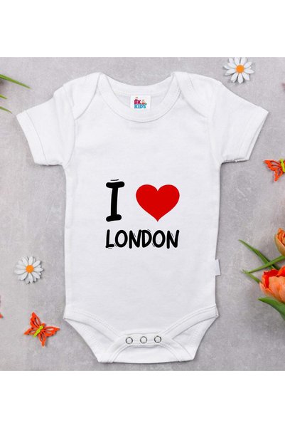 Bk Gift BK Kids "I Love London" Design Baby Bodysuit - Model 1, 12–18 months