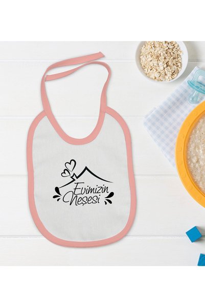 Bk Gift BK Kids "The Joy of Our Home" Pink Baby Bib