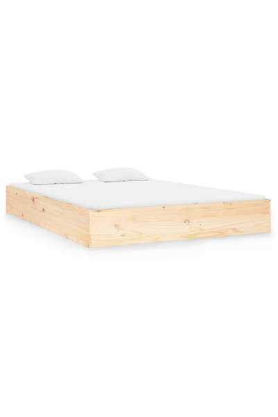 Syfax Cadru de pat mic dublu, 120x190 cm, lemn masiv