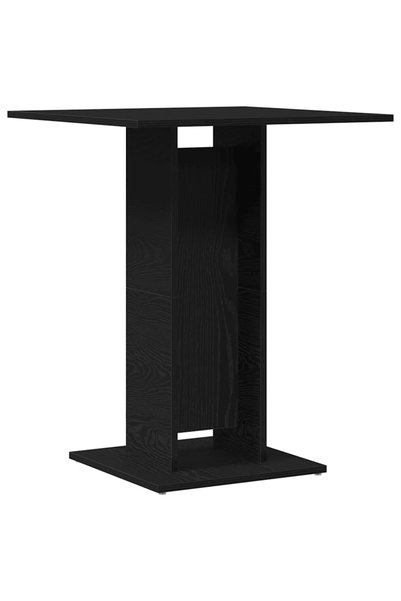 Syfax Masă bistro stejar negru 60x60x75 cm lemn prelucrat