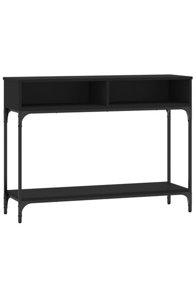 Syfax Măsuță consolă, negru, 100x30,5x75 cm, lemn compozit