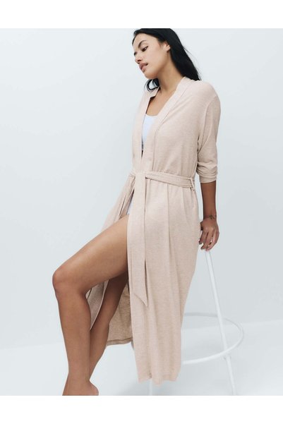 Marks & Spencer Rochie lungă tip wrap, reiată, din modal bogat