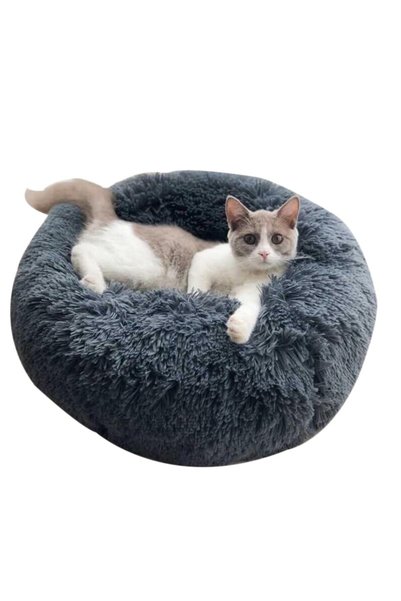 GENERAL Pet Cat Nest, Round Warm Pet Mat, Non Stick Hair Sleeping Nest, Cat M...