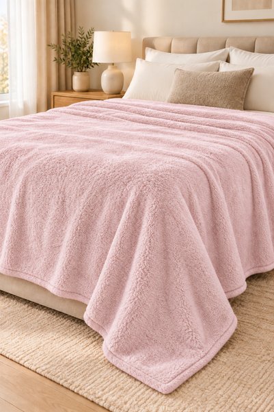 LUNGA VİTA Double Welsoft Blanket 220X240 Large Size Blanket Soft Soft Textured