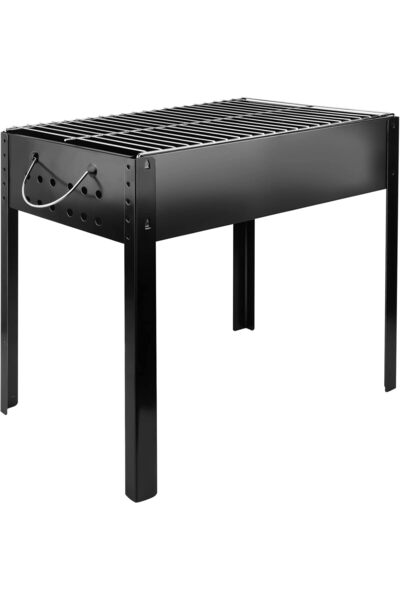 Generic شواية فحم محمولة للاستخدام في المطبخ الخارجي، أبعادها 50 × 30 × 50 سم.