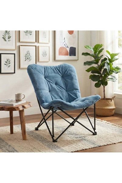 Generic Brand Plush Tufted Cozy Butterfly Chair for Living Room
