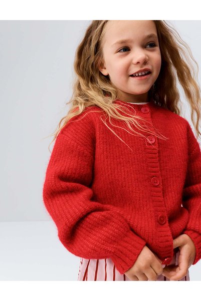 Marks & Spencer Cardigan tricotat din lână (2-8 ani)