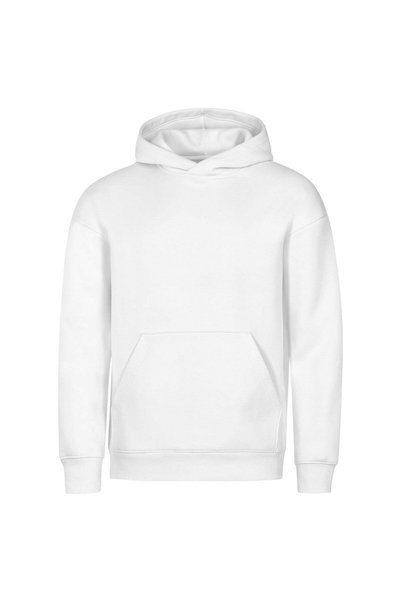 Malfini Hanorac unisex Vibe Hoodie 431, 400 g/m², 80% bumbac, alb, 4XL