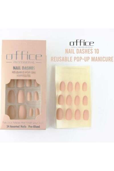 Office1 Office Matte Velvet Self-Adhesive Nails - 10