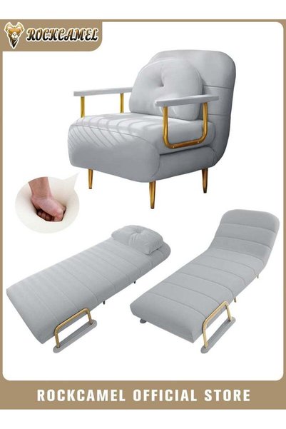 Generic Brand ROCKCAMEL 3-In-1 Armchair Sofa With Angle Adjustment, Convertib...