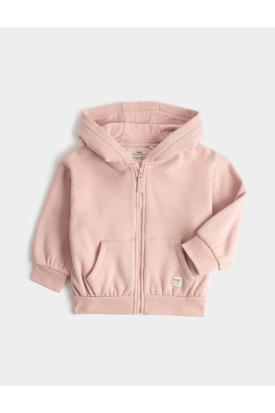 Marks & Spencer Hanorac cu fermoar, căptușit cu fleece, din amestec de bumbac...